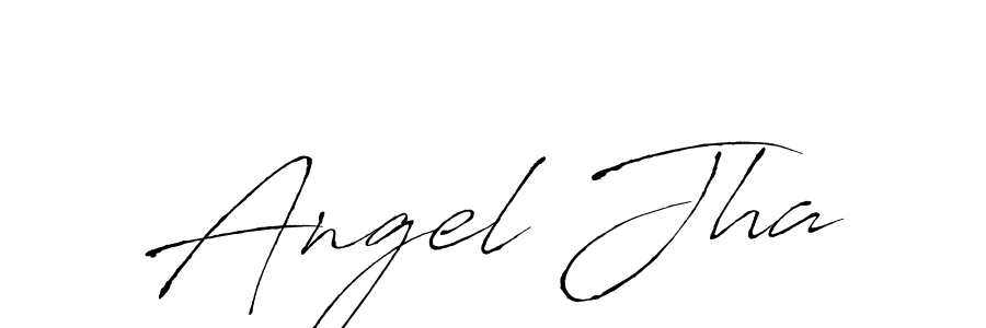 Design your own signature with our free online signature maker. With this signature software, you can create a handwritten (Antro_Vectra) signature for name Angel Jha. Angel Jha signature style 6 images and pictures png