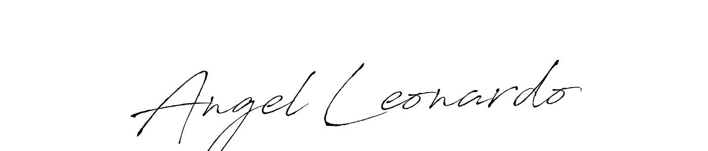 Angel Leonardo stylish signature style. Best Handwritten Sign (Antro_Vectra) for my name. Handwritten Signature Collection Ideas for my name Angel Leonardo. Angel Leonardo signature style 6 images and pictures png