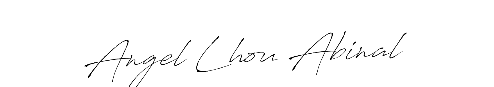 How to make Angel Lhou Abinal signature? Antro_Vectra is a professional autograph style. Create handwritten signature for Angel Lhou Abinal name. Angel Lhou Abinal signature style 6 images and pictures png