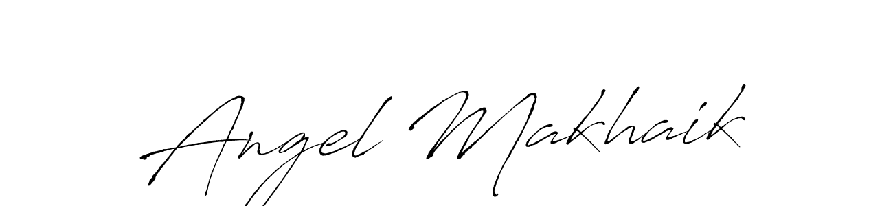 if you are searching for the best signature style for your name Angel Makhaik. so please give up your signature search. here we have designed multiple signature styles  using Antro_Vectra. Angel Makhaik signature style 6 images and pictures png