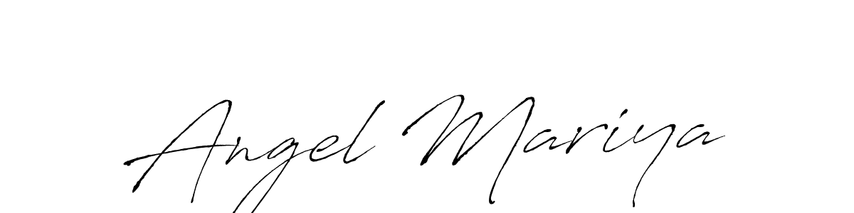 Make a beautiful signature design for name Angel Mariya. With this signature (Antro_Vectra) style, you can create a handwritten signature for free. Angel Mariya signature style 6 images and pictures png