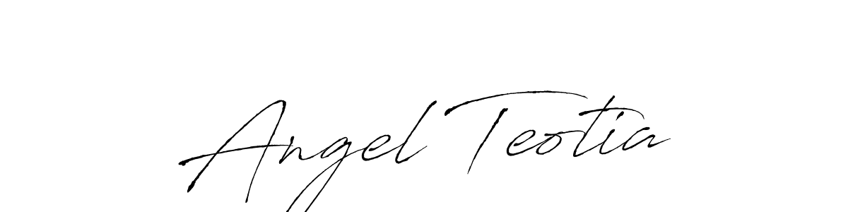 How to make Angel Teotia name signature. Use Antro_Vectra style for creating short signs online. This is the latest handwritten sign. Angel Teotia signature style 6 images and pictures png