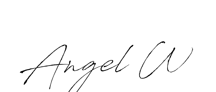 if you are searching for the best signature style for your name Angel W. so please give up your signature search. here we have designed multiple signature styles  using Antro_Vectra. Angel W signature style 6 images and pictures png