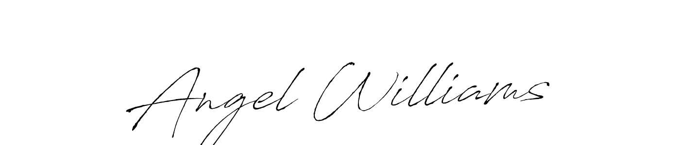 Also we have Angel Williams name is the best signature style. Create professional handwritten signature collection using Antro_Vectra autograph style. Angel Williams signature style 6 images and pictures png