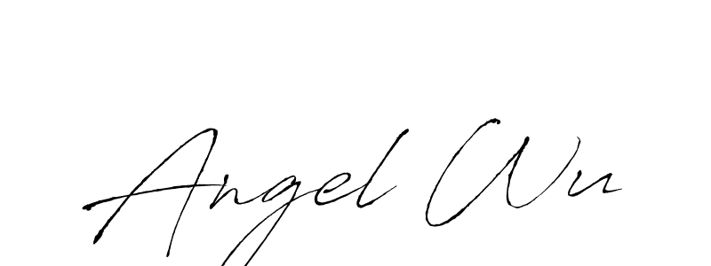 Angel Wu stylish signature style. Best Handwritten Sign (Antro_Vectra) for my name. Handwritten Signature Collection Ideas for my name Angel Wu. Angel Wu signature style 6 images and pictures png