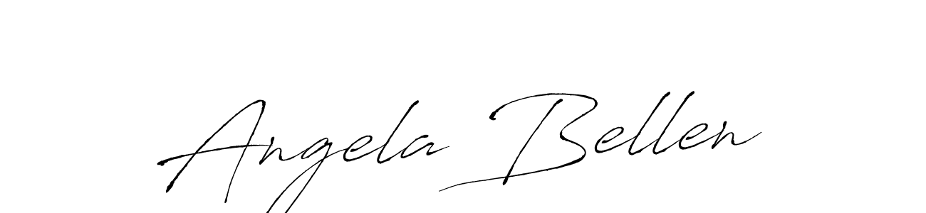 Design your own signature with our free online signature maker. With this signature software, you can create a handwritten (Antro_Vectra) signature for name Angela Bellen. Angela Bellen signature style 6 images and pictures png