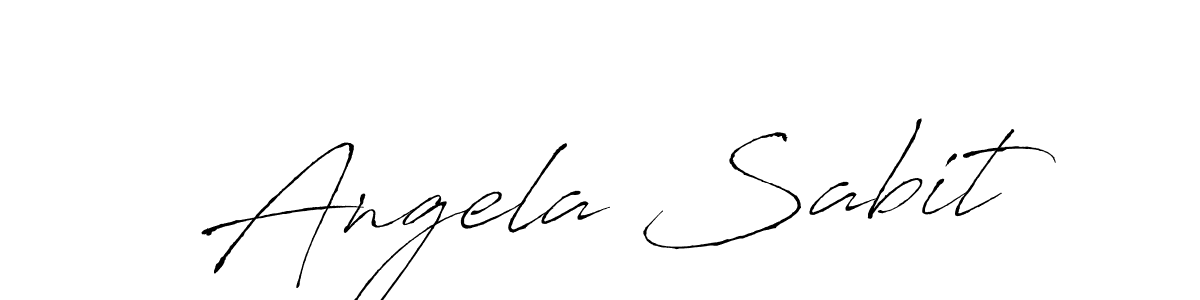 Make a beautiful signature design for name Angela Sabit. Use this online signature maker to create a handwritten signature for free. Angela Sabit signature style 6 images and pictures png