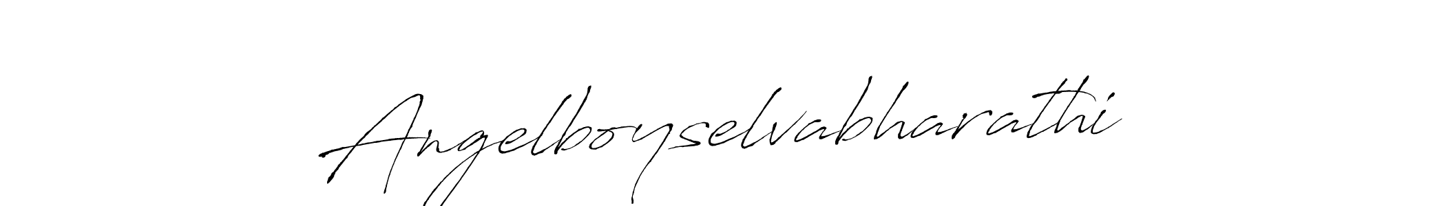 Use a signature maker to create a handwritten signature online. With this signature software, you can design (Antro_Vectra) your own signature for name Angelboyselvabharathi. Angelboyselvabharathi signature style 6 images and pictures png