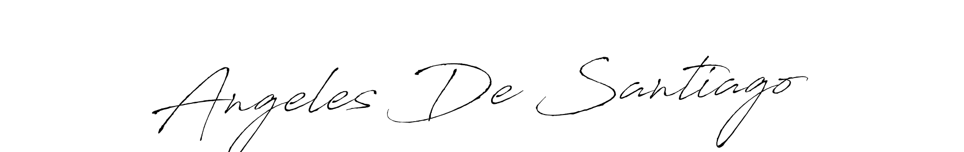 if you are searching for the best signature style for your name Angeles De Santiago. so please give up your signature search. here we have designed multiple signature styles  using Antro_Vectra. Angeles De Santiago signature style 6 images and pictures png