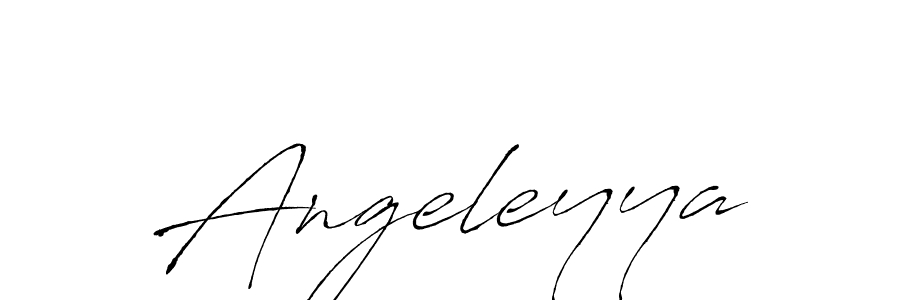 Use a signature maker to create a handwritten signature online. With this signature software, you can design (Antro_Vectra) your own signature for name Angeleyya. Angeleyya signature style 6 images and pictures png