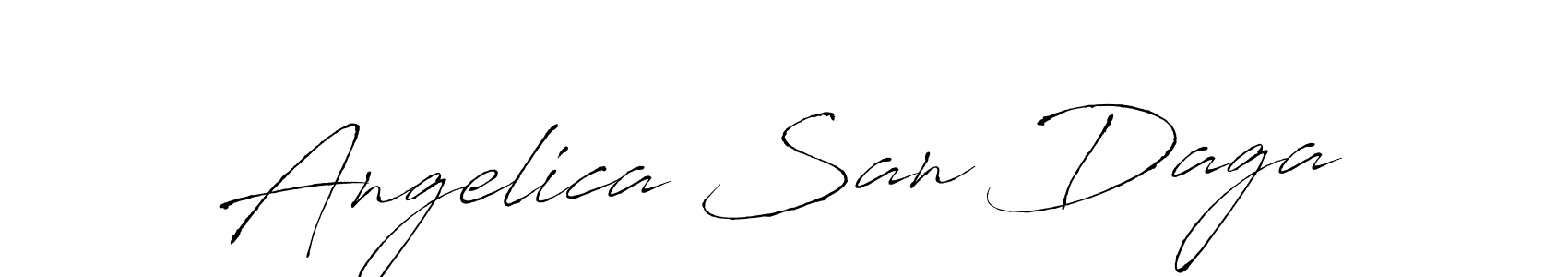 Antro_Vectra is a professional signature style that is perfect for those who want to add a touch of class to their signature. It is also a great choice for those who want to make their signature more unique. Get Angelica San Daga name to fancy signature for free. Angelica San Daga signature style 6 images and pictures png