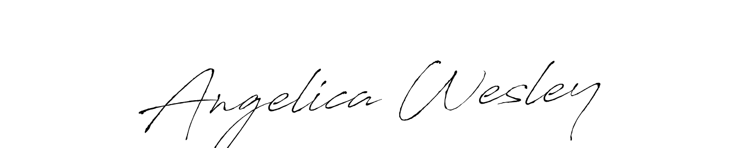 You should practise on your own different ways (Antro_Vectra) to write your name (Angelica Wesley) in signature. don't let someone else do it for you. Angelica Wesley signature style 6 images and pictures png