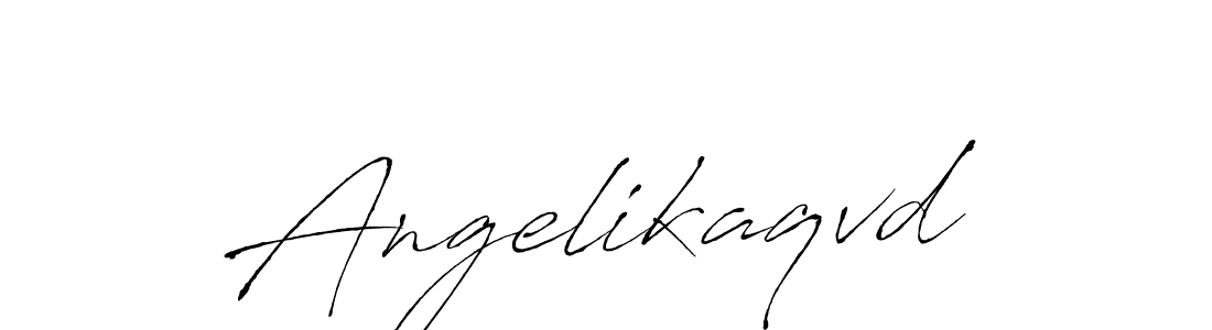 How to make Angelikaqvd name signature. Use Antro_Vectra style for creating short signs online. This is the latest handwritten sign. Angelikaqvd signature style 6 images and pictures png