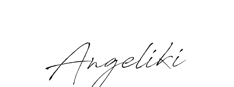 Design your own signature with our free online signature maker. With this signature software, you can create a handwritten (Antro_Vectra) signature for name Angeliki. Angeliki signature style 6 images and pictures png