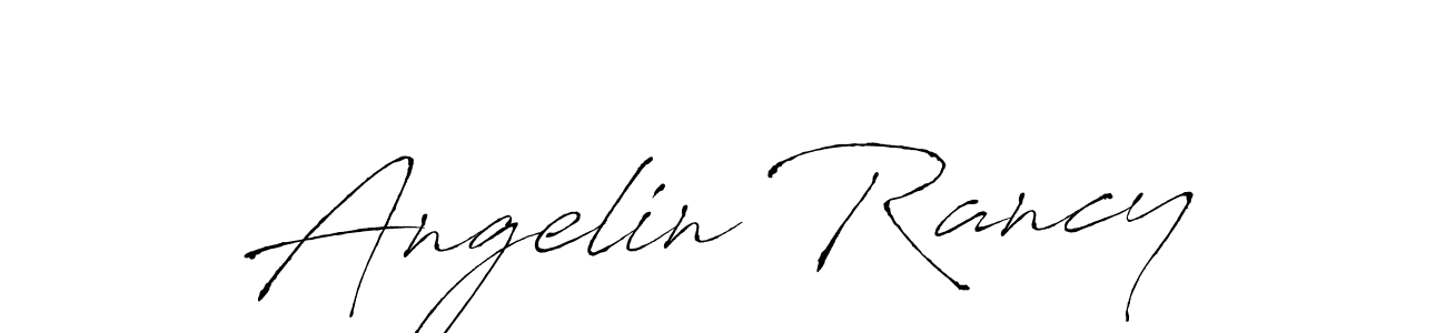 How to make Angelin Rancy signature? Antro_Vectra is a professional autograph style. Create handwritten signature for Angelin Rancy name. Angelin Rancy signature style 6 images and pictures png