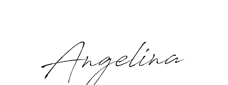 Design your own signature with our free online signature maker. With this signature software, you can create a handwritten (Antro_Vectra) signature for name Angelina. Angelina signature style 6 images and pictures png