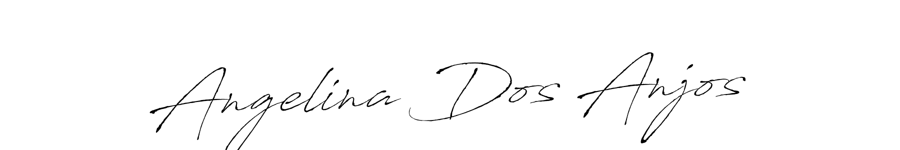 Angelina Dos Anjos stylish signature style. Best Handwritten Sign (Antro_Vectra) for my name. Handwritten Signature Collection Ideas for my name Angelina Dos Anjos. Angelina Dos Anjos signature style 6 images and pictures png