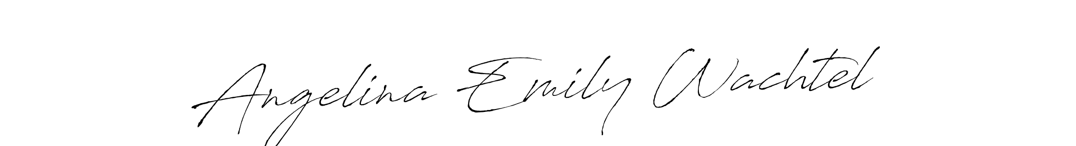 Best and Professional Signature Style for Angelina Emily Wachtel. Antro_Vectra Best Signature Style Collection. Angelina Emily Wachtel signature style 6 images and pictures png