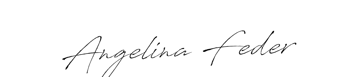 How to make Angelina Feder name signature. Use Antro_Vectra style for creating short signs online. This is the latest handwritten sign. Angelina Feder signature style 6 images and pictures png