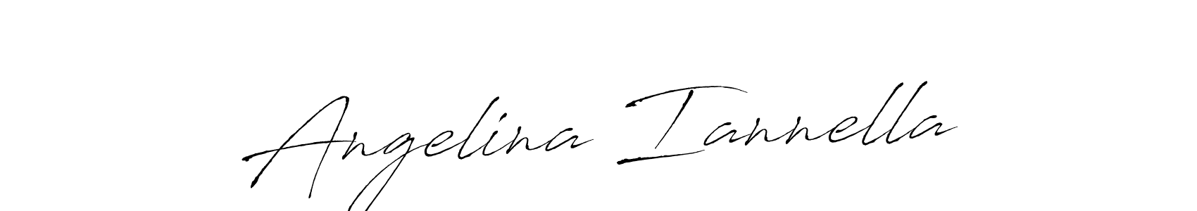 Make a beautiful signature design for name Angelina Iannella. With this signature (Antro_Vectra) style, you can create a handwritten signature for free. Angelina Iannella signature style 6 images and pictures png