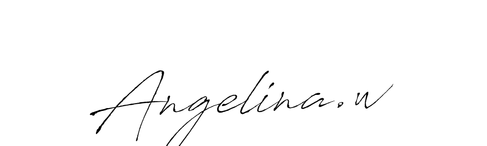 It looks lik you need a new signature style for name Angelina.w. Design unique handwritten (Antro_Vectra) signature with our free signature maker in just a few clicks. Angelina.w signature style 6 images and pictures png