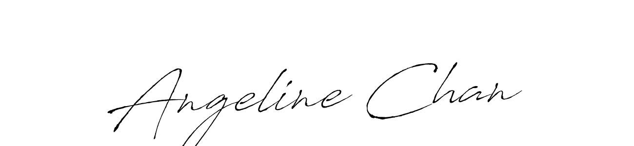 Angeline Chan stylish signature style. Best Handwritten Sign (Antro_Vectra) for my name. Handwritten Signature Collection Ideas for my name Angeline Chan. Angeline Chan signature style 6 images and pictures png