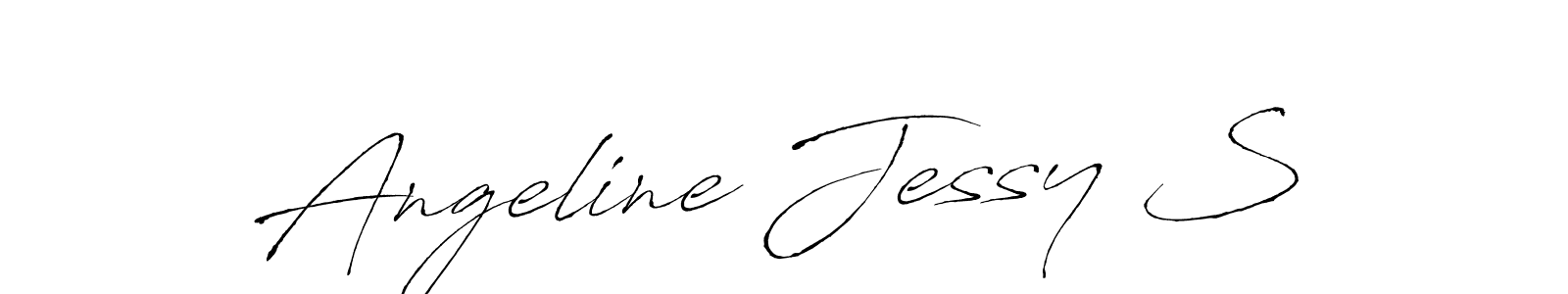 Design your own signature with our free online signature maker. With this signature software, you can create a handwritten (Antro_Vectra) signature for name Angeline Jessy S. Angeline Jessy S signature style 6 images and pictures png