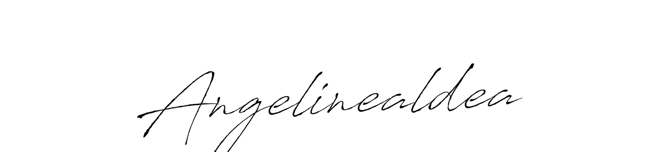 Make a beautiful signature design for name Angelinealdea. With this signature (Antro_Vectra) style, you can create a handwritten signature for free. Angelinealdea signature style 6 images and pictures png