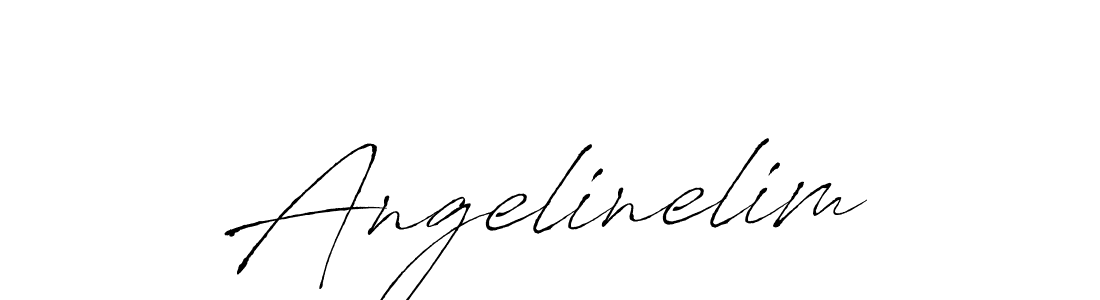 Angelinelim stylish signature style. Best Handwritten Sign (Antro_Vectra) for my name. Handwritten Signature Collection Ideas for my name Angelinelim. Angelinelim signature style 6 images and pictures png