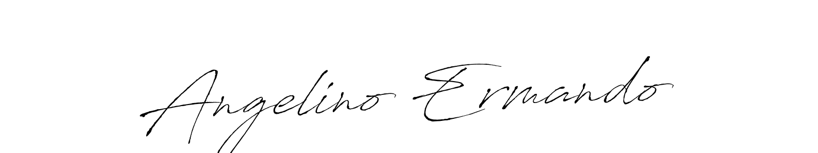 Create a beautiful signature design for name Angelino Ermando. With this signature (Antro_Vectra) fonts, you can make a handwritten signature for free. Angelino Ermando signature style 6 images and pictures png