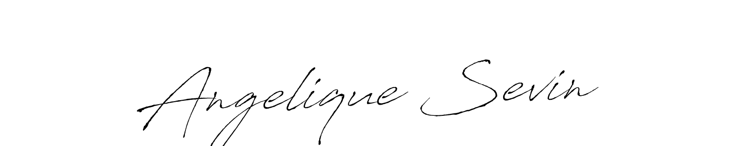 Angelique Sevin stylish signature style. Best Handwritten Sign (Antro_Vectra) for my name. Handwritten Signature Collection Ideas for my name Angelique Sevin. Angelique Sevin signature style 6 images and pictures png