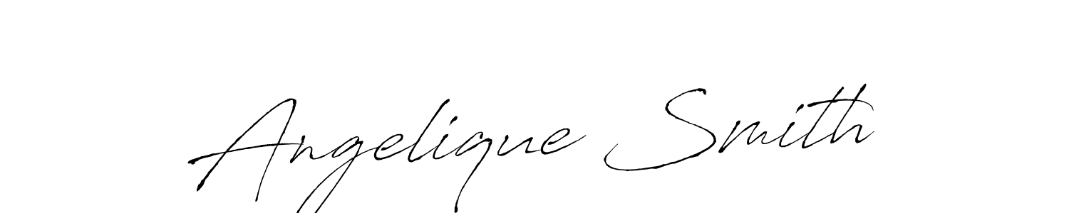 Angelique Smith stylish signature style. Best Handwritten Sign (Antro_Vectra) for my name. Handwritten Signature Collection Ideas for my name Angelique Smith. Angelique Smith signature style 6 images and pictures png