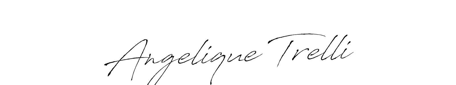 Similarly Antro_Vectra is the best handwritten signature design. Signature creator online .You can use it as an online autograph creator for name Angelique Trelli. Angelique Trelli signature style 6 images and pictures png