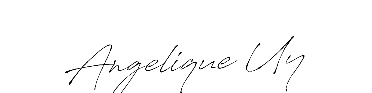 Design your own signature with our free online signature maker. With this signature software, you can create a handwritten (Antro_Vectra) signature for name Angelique Uy. Angelique Uy signature style 6 images and pictures png