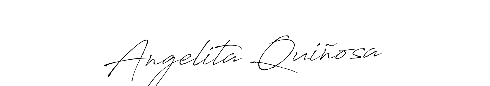 Antro_Vectra is a professional signature style that is perfect for those who want to add a touch of class to their signature. It is also a great choice for those who want to make their signature more unique. Get Angelita Quiñosa name to fancy signature for free. Angelita Quiñosa signature style 6 images and pictures png
