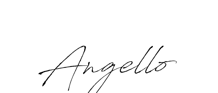 Angello stylish signature style. Best Handwritten Sign (Antro_Vectra) for my name. Handwritten Signature Collection Ideas for my name Angello. Angello signature style 6 images and pictures png