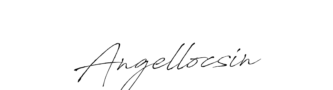 How to make Angellocsin signature? Antro_Vectra is a professional autograph style. Create handwritten signature for Angellocsin name. Angellocsin signature style 6 images and pictures png