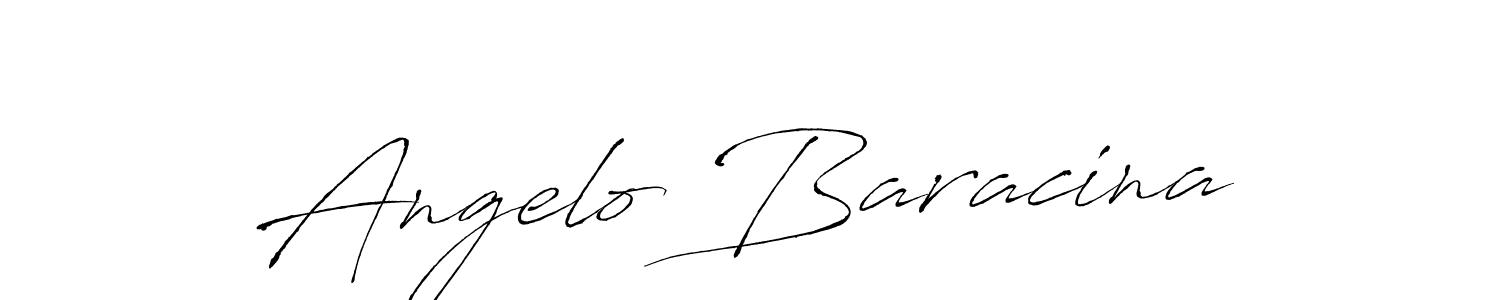 Design your own signature with our free online signature maker. With this signature software, you can create a handwritten (Antro_Vectra) signature for name Angelo Baracina. Angelo Baracina signature style 6 images and pictures png