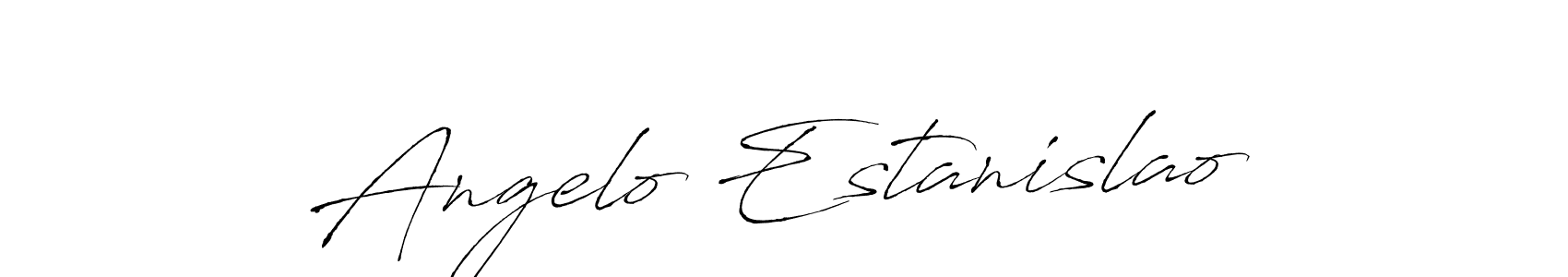 Also we have Angelo Estanislao name is the best signature style. Create professional handwritten signature collection using Antro_Vectra autograph style. Angelo Estanislao signature style 6 images and pictures png