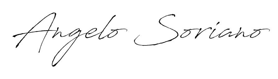 Create an unforgettable impression when signing with Angelo Soriano name styled in Antro_Vectra typography. 100% free online generator. Angelo Soriano signature style 6 images and pictures png