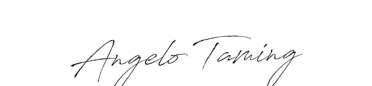 Also You can easily find your signature by using the search form. We will create Angelo Taming name handwritten signature images for you free of cost using Antro_Vectra sign style. Angelo Taming signature style 6 images and pictures png