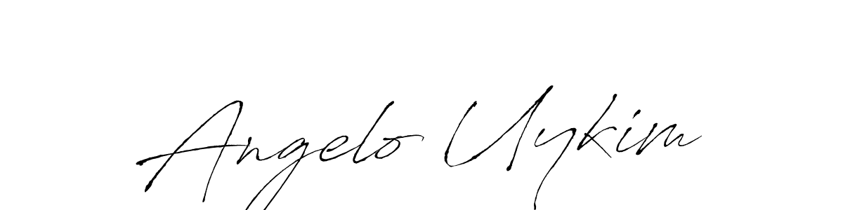 Create a beautiful signature design for name Angelo Uykim. With this signature (Antro_Vectra) fonts, you can make a handwritten signature for free. Angelo Uykim signature style 6 images and pictures png