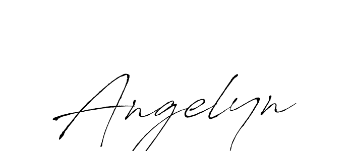 How to make Angelyn name signature. Use Antro_Vectra style for creating short signs online. This is the latest handwritten sign. Angelyn signature style 6 images and pictures png