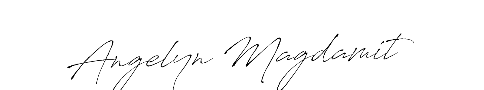 Design your own signature with our free online signature maker. With this signature software, you can create a handwritten (Antro_Vectra) signature for name Angelyn Magdamit. Angelyn Magdamit signature style 6 images and pictures png