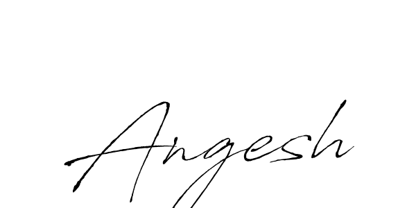 Design your own signature with our free online signature maker. With this signature software, you can create a handwritten (Antro_Vectra) signature for name Angesh. Angesh signature style 6 images and pictures png