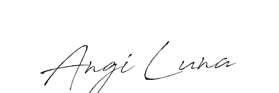 Make a beautiful signature design for name Angi Luna. Use this online signature maker to create a handwritten signature for free. Angi Luna signature style 6 images and pictures png