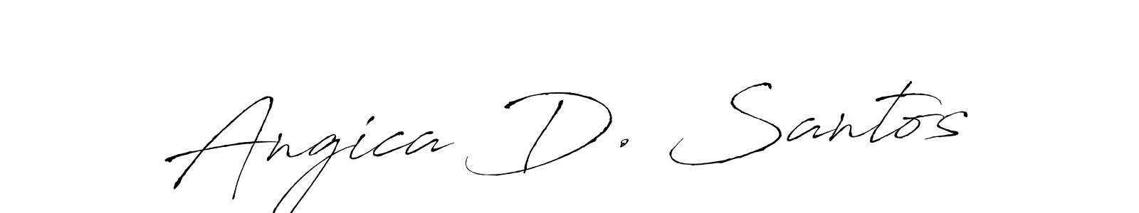 Make a beautiful signature design for name Angica D. Santos. Use this online signature maker to create a handwritten signature for free. Angica D. Santos signature style 6 images and pictures png