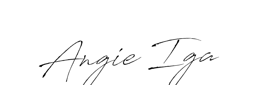 This is the best signature style for the Angie Iga name. Also you like these signature font (Antro_Vectra). Mix name signature. Angie Iga signature style 6 images and pictures png