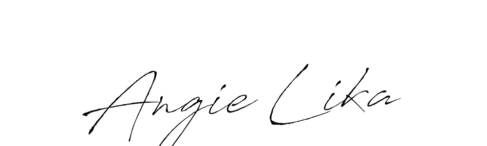 Also You can easily find your signature by using the search form. We will create Angie Lika name handwritten signature images for you free of cost using Antro_Vectra sign style. Angie Lika signature style 6 images and pictures png