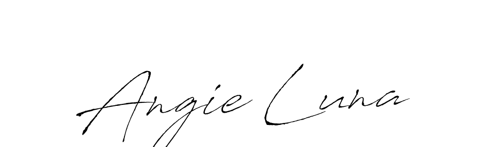 Create a beautiful signature design for name Angie Luna. With this signature (Antro_Vectra) fonts, you can make a handwritten signature for free. Angie Luna signature style 6 images and pictures png